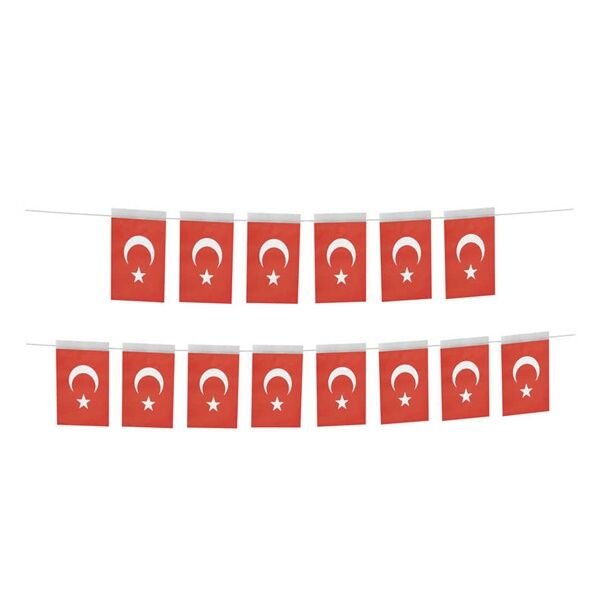 Orta Boy Kağıt İpli Türk Bayrağı