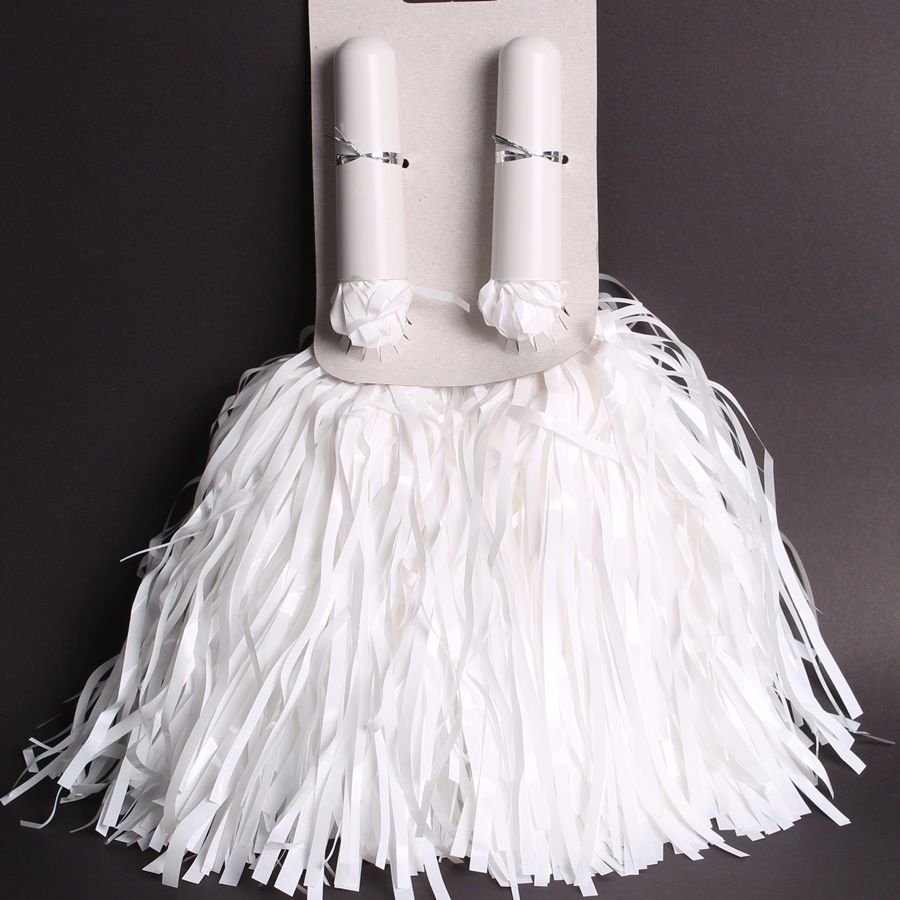 Saplı Beyaz Gösteri Ponponu 2 li