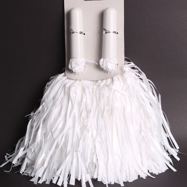 Saplı Beyaz Gösteri Ponponu 2 li