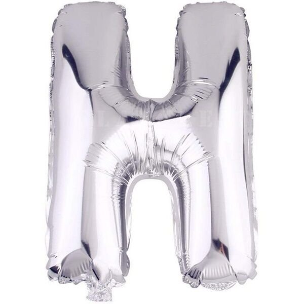 Folyo Gümüş H Harf Balon 76 cm