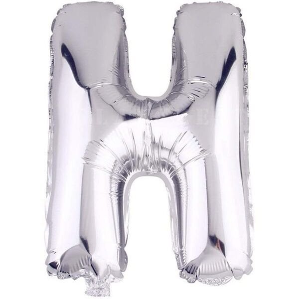 Folyo Gümüş H Harf Balon 76 cm