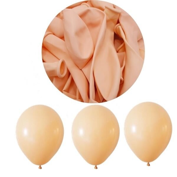 Pastel Somon Balon 12 İnc 100 Adet