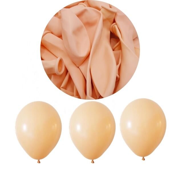 Pastel Somon Balon 12 İnc 100 Adet