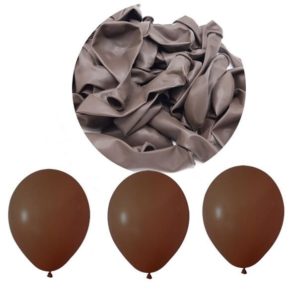 Pastel Kahverengi Balon 12 inc 100 Adet