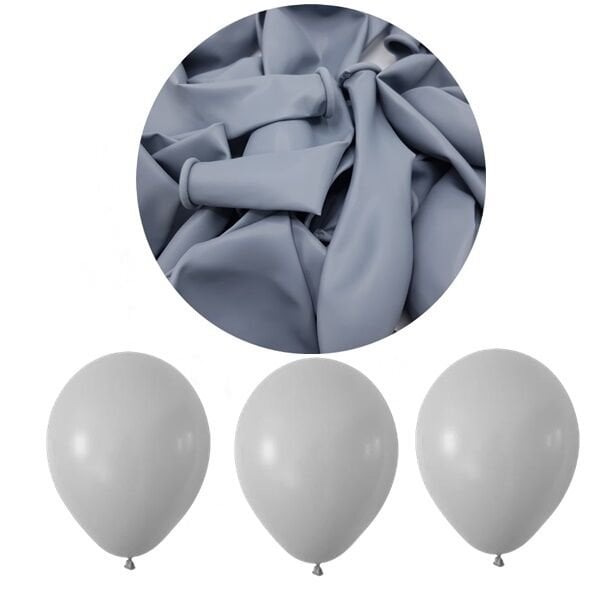 Pastel Gri Balon 12 inc 100 Adet