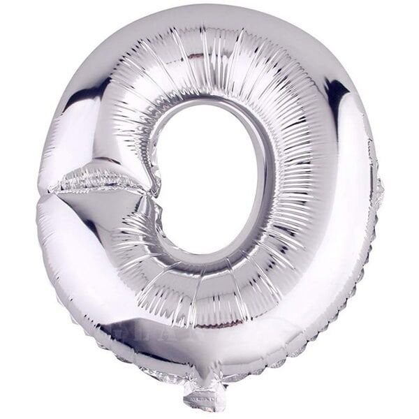 Folyo Gümüş O Harf Balon 76 cm