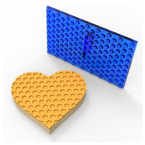 Petek Desen Dekor Baskı Ütüsü