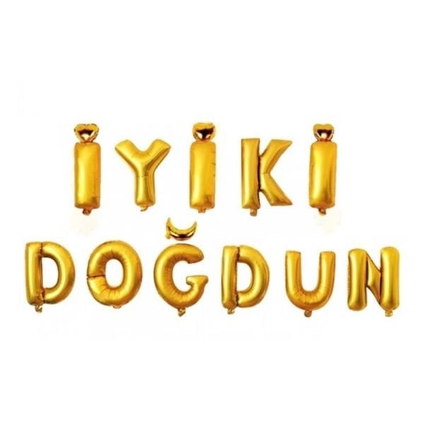 Folyo Gold İyiki Doğdun Balon Yazı