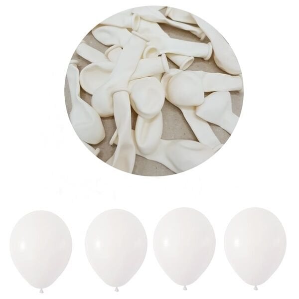 Pastel Mini Beyaz Balon 5 inc