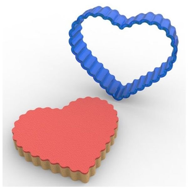 Tırtıklı Kalp Kurabiye Kalıbı