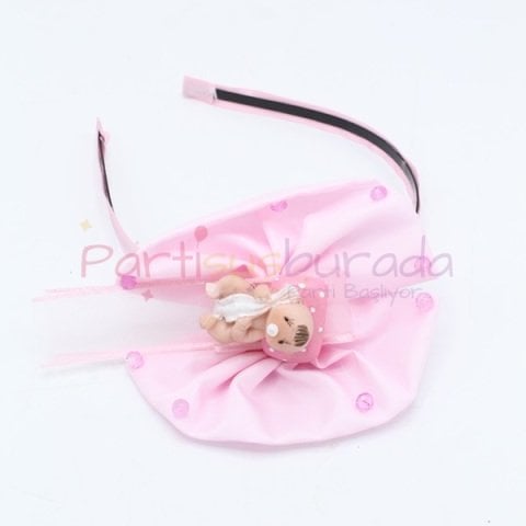 Fiyonklu Lohusa Terlik Taç Set