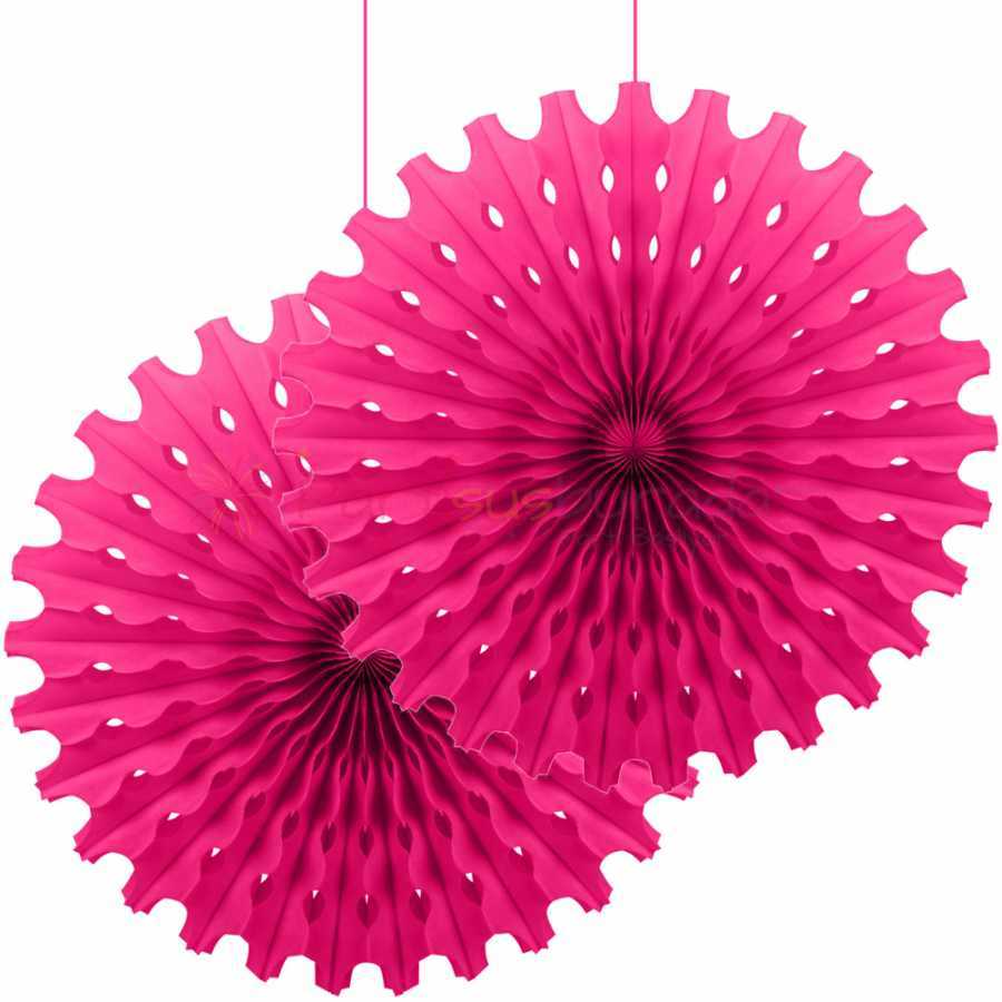 Fuşya Yelpaze Süs 2 li