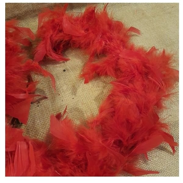 Kaz Tüyü Kırmızı Otriş