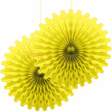 Sarı Yelpaze Süs 2 li