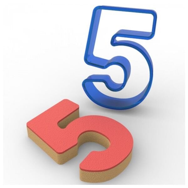 Rakam 5 kurabiye Kalıbı