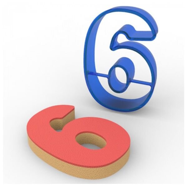 Rakam 6 Kurabiye Kalıbı