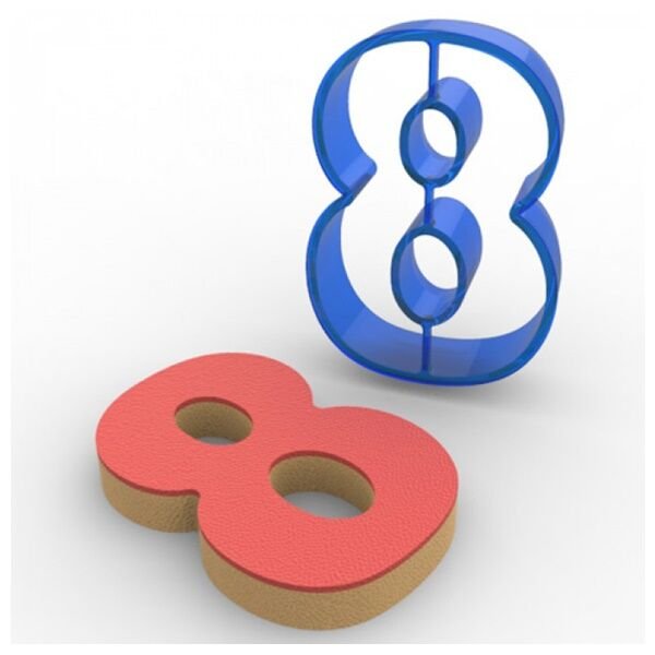 Rakam 8 Kurabiye Kalıbı