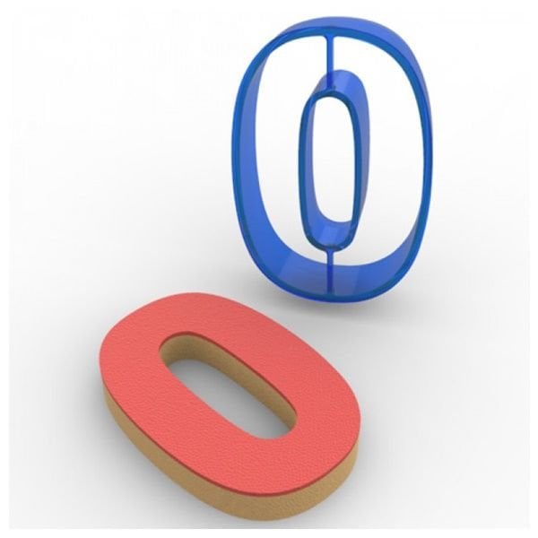 Rakam 0 Kurabiye Kalıbı