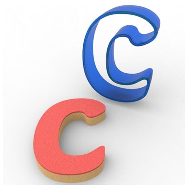 Harf C Kurabiye Kalıbı