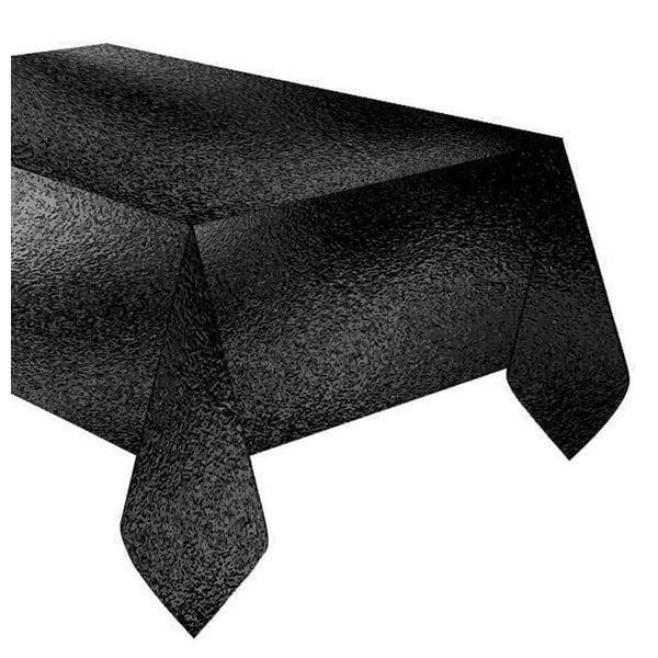 Metalik Siyah Masa Örtüsü 120x180 cm