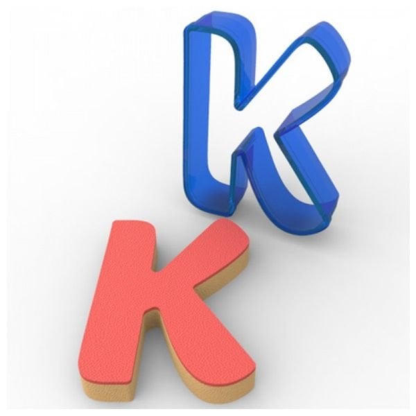 Harf K Kurabiye Kalıbı