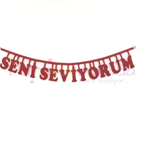 Keçe Seni seviyorum Yazı