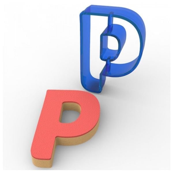 Harf P Kurabiye Kalıbı