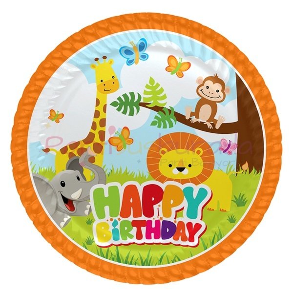 Sevimli Hayvanlar Tabak 8 Adet