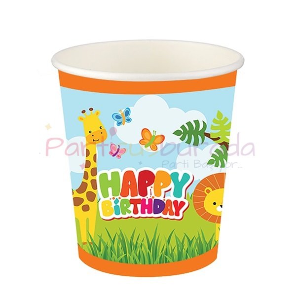 Sevimli Hayvanlar Bardak 8 Adet