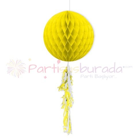 Püsküllü Sarı Petek süs