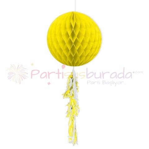 Püsküllü Sarı Petek süs