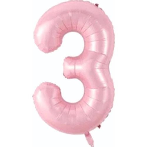 Folyo Pembe Rakam 3 Balon 76 cm