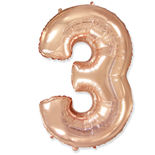 Folyo Rose Gold 3 Yaş Balon 76 cm