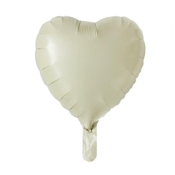 Folyo Bej Kalp Balon 18 inc