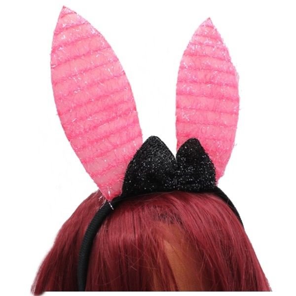 Pembe Tavşan Kulak Taç