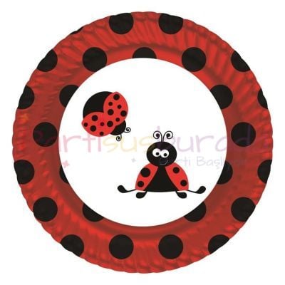 Uğur Böceği Tabak 8 Adet