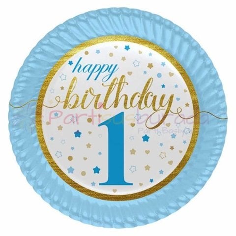 Yıldızlar Mavi 1 Yaş Tabak 8 Adet