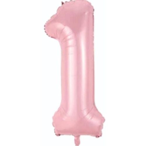 Folyo Pembe Rakam 1 Balon 76 cm