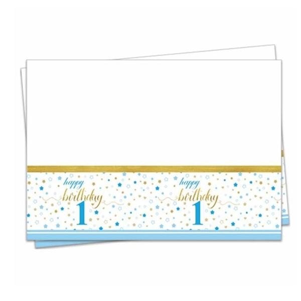 Mavi Küçük Yıldızlar 1 Yaş Masa Örtüsü