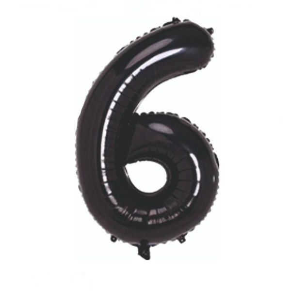 Folyo Siyah 6 Balon 76 cm