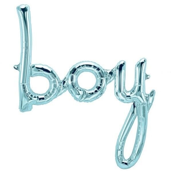 Folyo Mavi Boy Balon Yazı