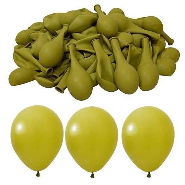 Pastel Zeytin Yeşili Balon 12 inc 10 lu