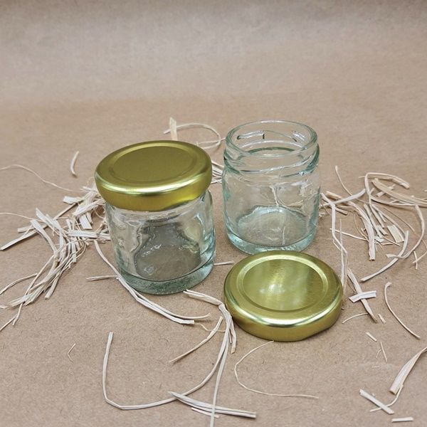 Gold Kapaklı Mini Kavanoz 40 cc