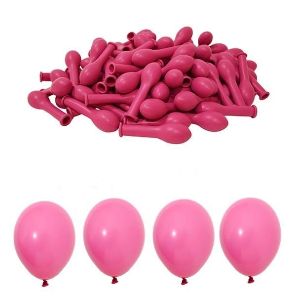 Pastel Mini Fuşya Balon 5 inc 10 Adet