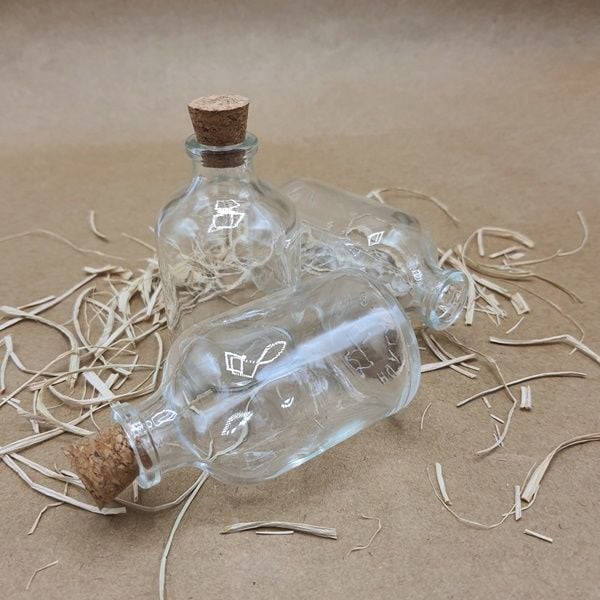 Mantar Tıpalı Cam Şişe 50 cc