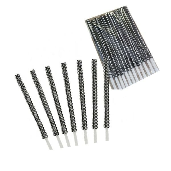 Taşlı Siyah Kek Pops Çubuğu 12 li