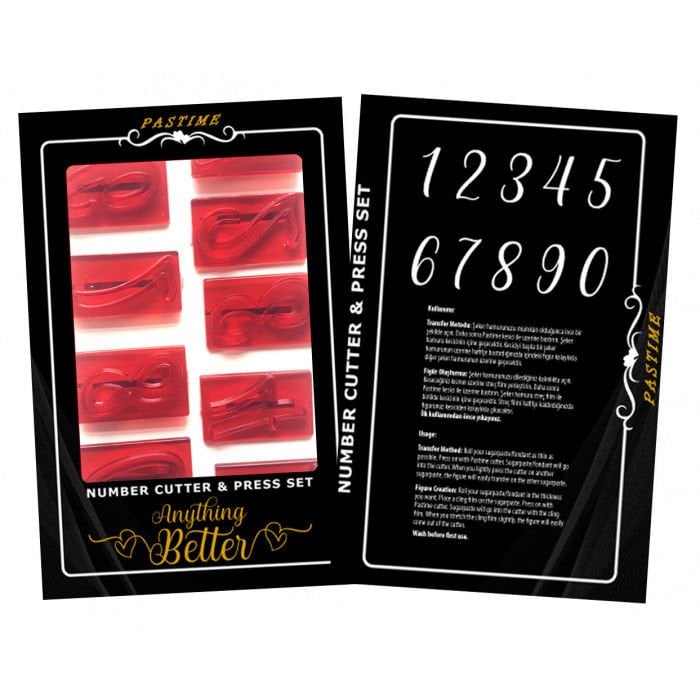 El Yazısı Rakam Baskı ve Kesici Set