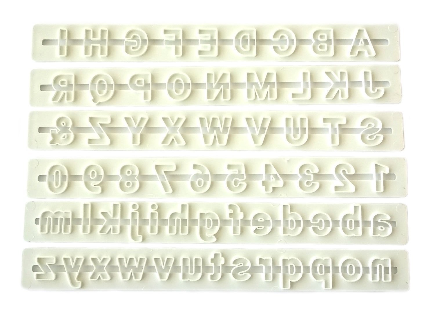 Düz Harf ve Rakam Cetvel Set