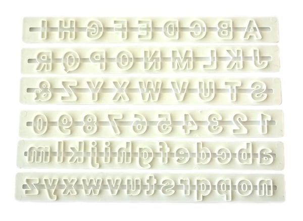 Düz Harf ve Rakam Cetvel Set