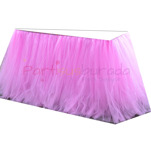 Pembe Tütü Masa Eteği 70x360 cm